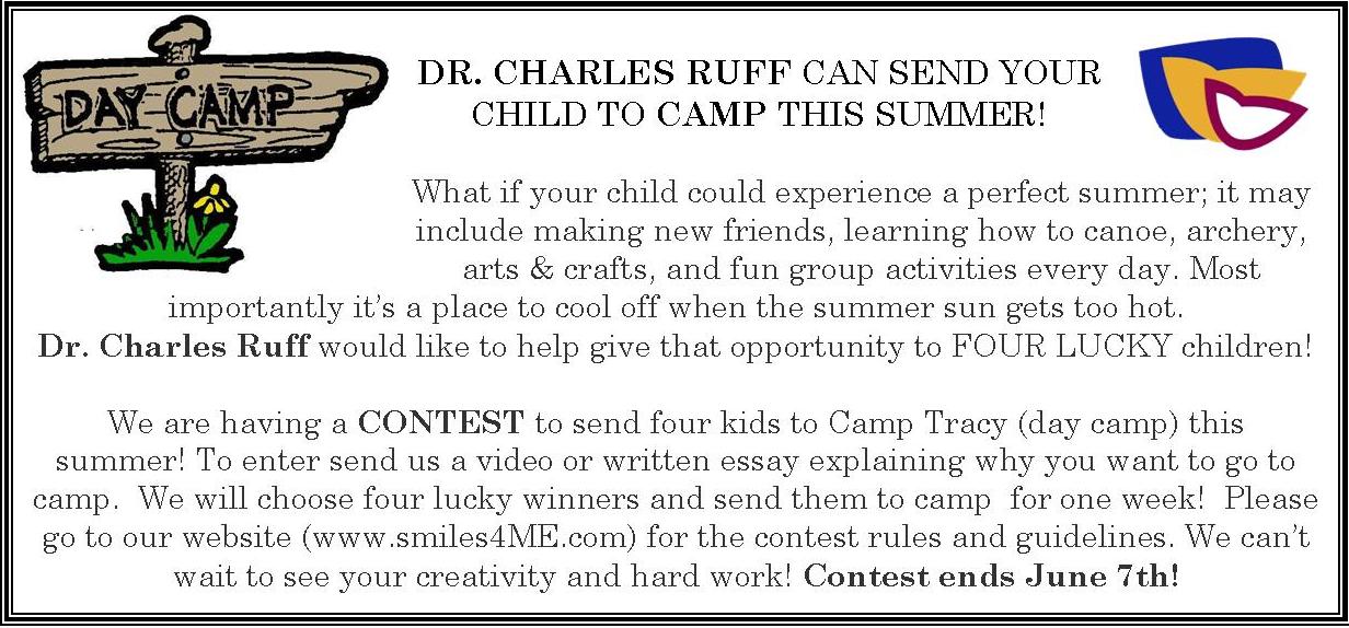 Dr. Charles Ruff sends kids to Camp Tracy Dr. Charles Ruff sends kids to Camp Tracy